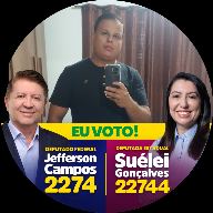EU VOTO Jefferson Campos e Suélei Gonçalves frame